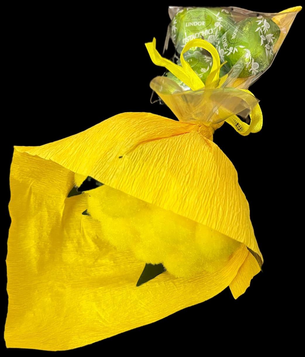 Bouquet mimose con cuoricini misti
