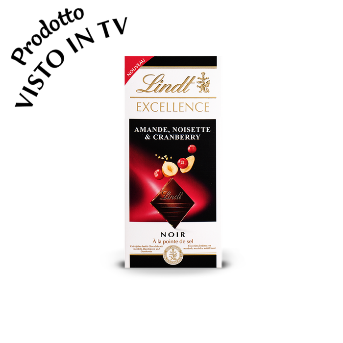 Tavoletta EXCELLENCE Mandorla, Nocciola e Mirtillo 100g - Borgi cioccolateria Lindt