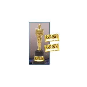 Statuina trofeo dorato Cm. 16 - Nonni - Borgi Cioccolateria Lindt