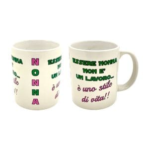 Tazza "Essere Nonna non è un lavoro.. è uno stile di vita!!" - Borgi Cioccolateria Lindt