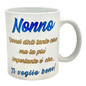 Tazza mug ceramica - Nonno vorrei dirti tante cose - Borgi Cioccolateria Lindt