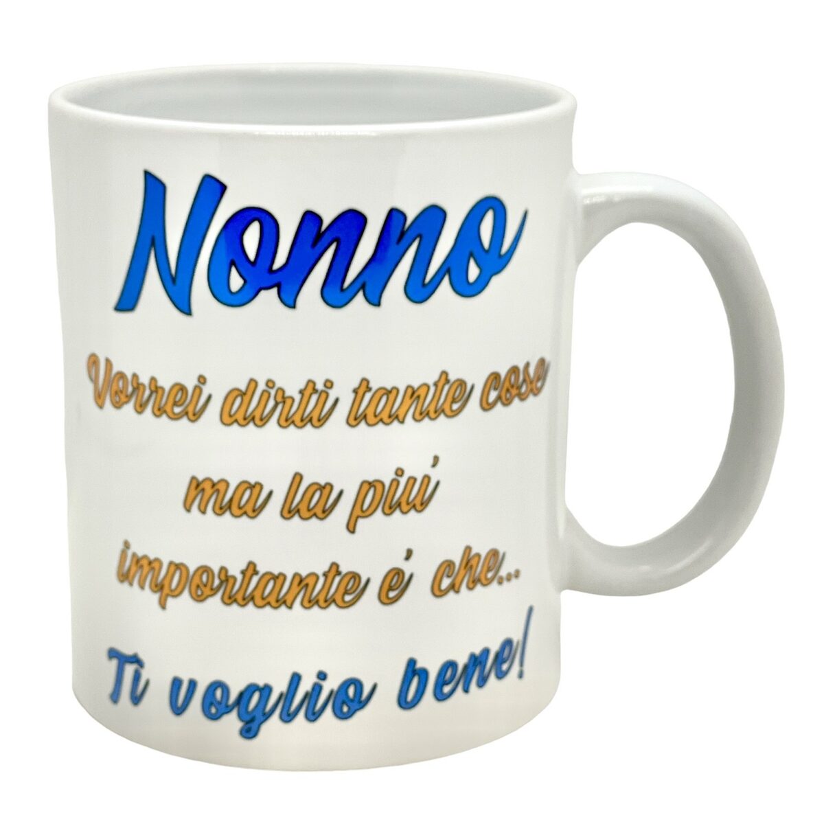 Tazza mug ceramica - Nonno vorrei dirti tante cose - Borgi Cioccolateria Lindt