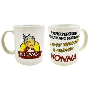 Tazza mug ceramica "Tante persone mi chiamano per nome, ma le più importanti mi chiamano Nonna" - Borgi Cioccolateria Lindt